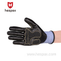 Hespax HPPE Nitrile Coated Anti Impact Protective Gloves